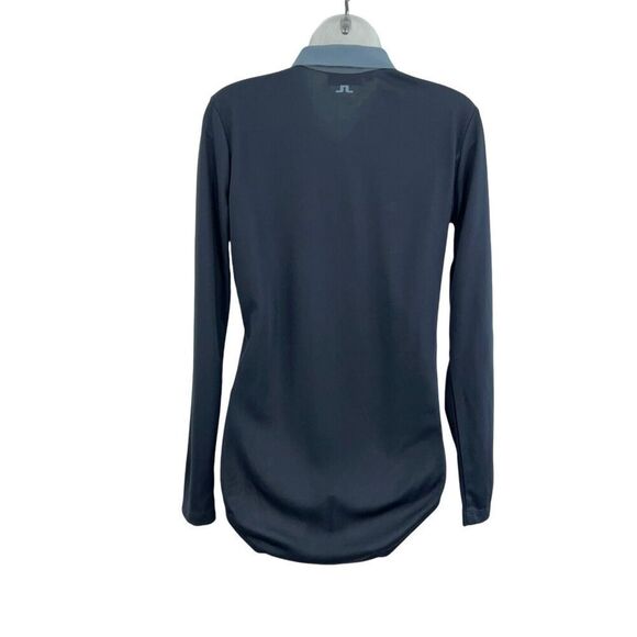 J Lindeberg Laika TX Jaquard Polo Bodysuit Women's Medium Blue Long Sleeves - Picture 6 of 12